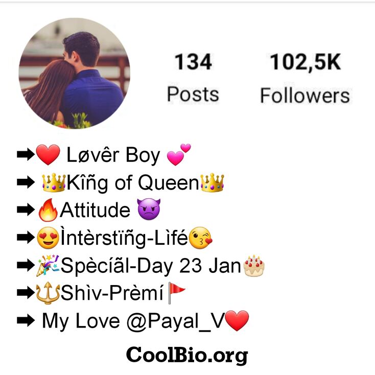 Love Bio For Instagram