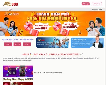 Latest Ae888 login link on Mobile for players