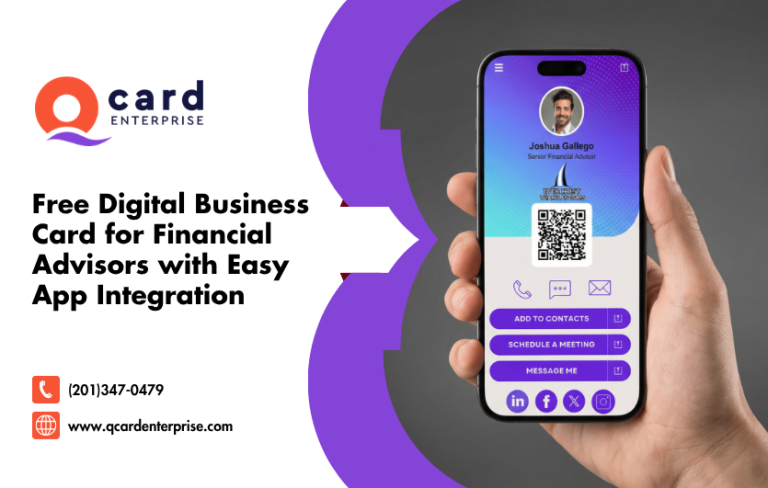 Free Digital Business Card for Financial Advisors with Easy App Integration